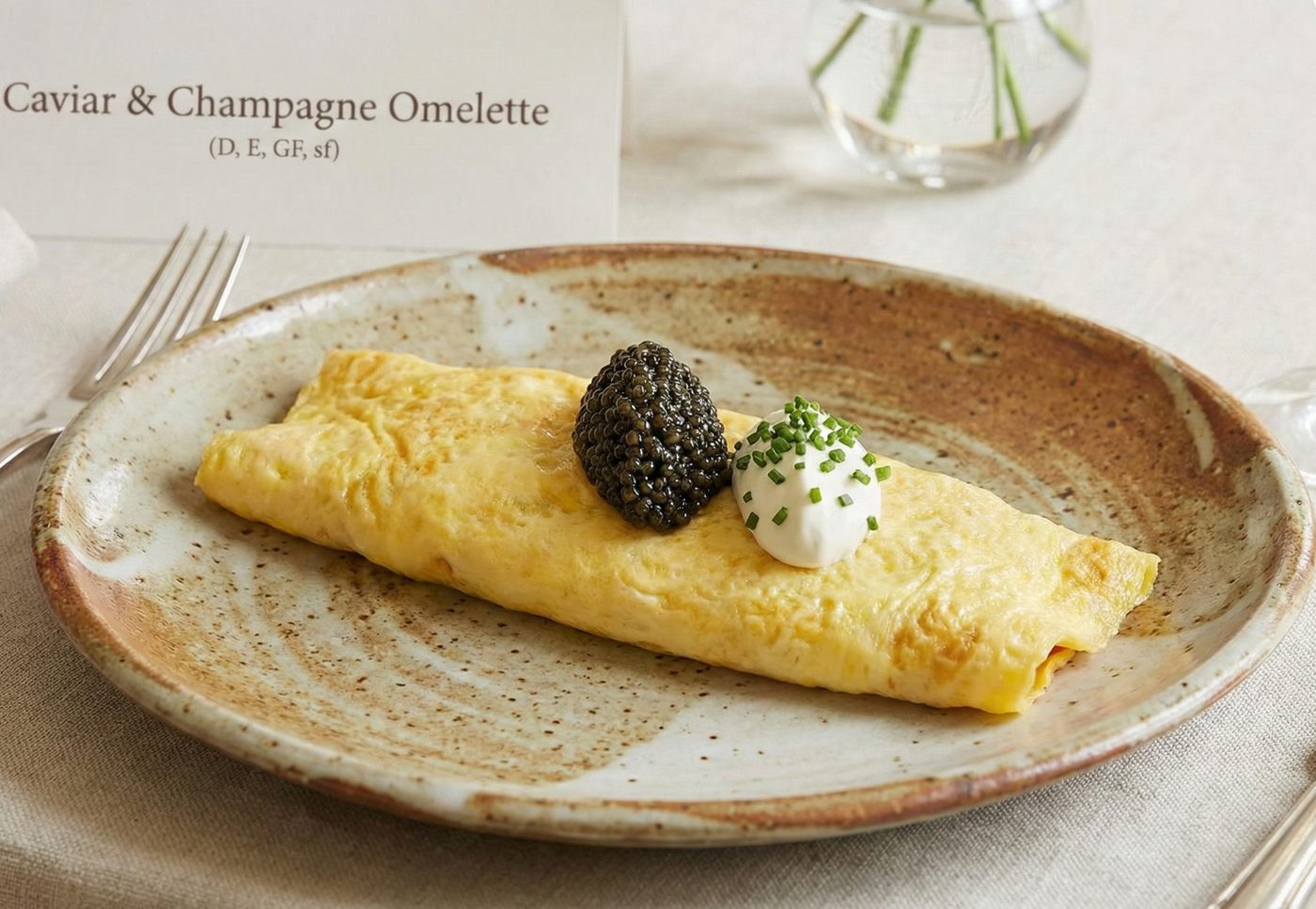 Caviar & Champagne Omelette