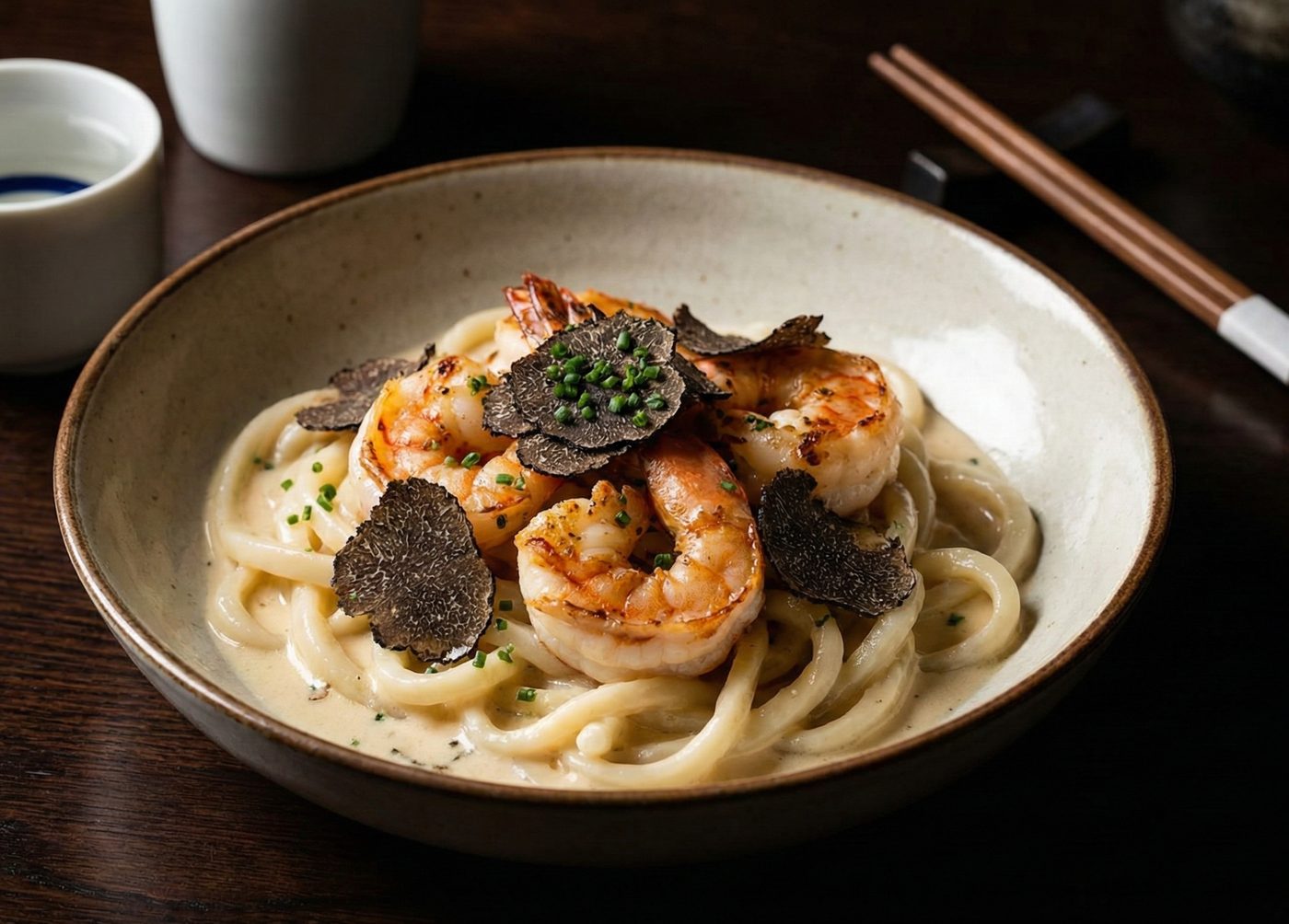 King Prawn Udon & Black Truffle